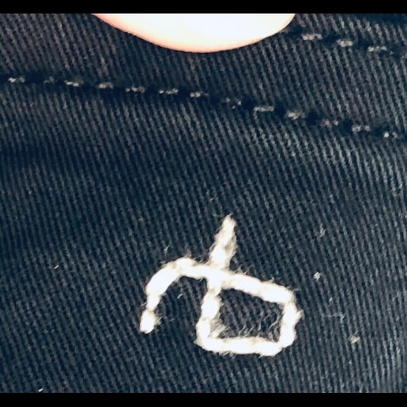 Rag & Bone women jet black jean skinny mid rise zip front size 25 - Picture 8 of 13